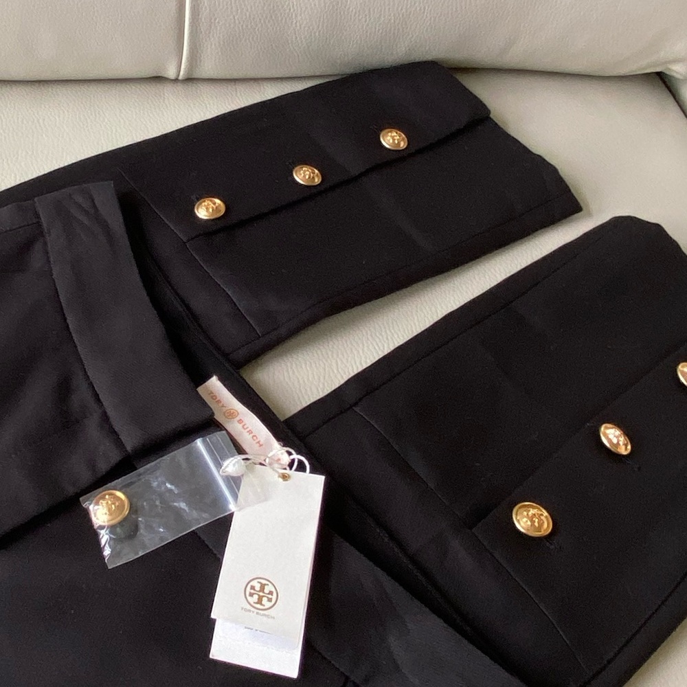TORY BURCH trouser - gold button
